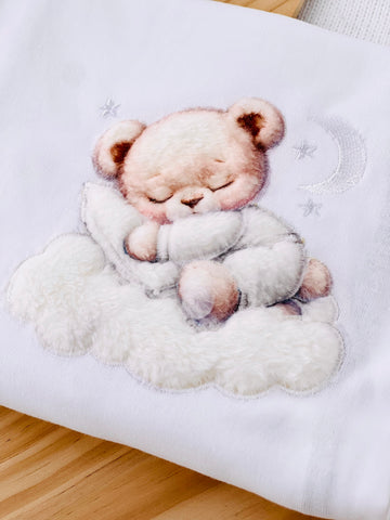 Fralda tema Nas nuvens com pêlo